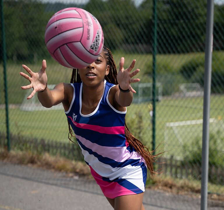 netball dresses design Performance Sublimated Netball Dress - Full Back
